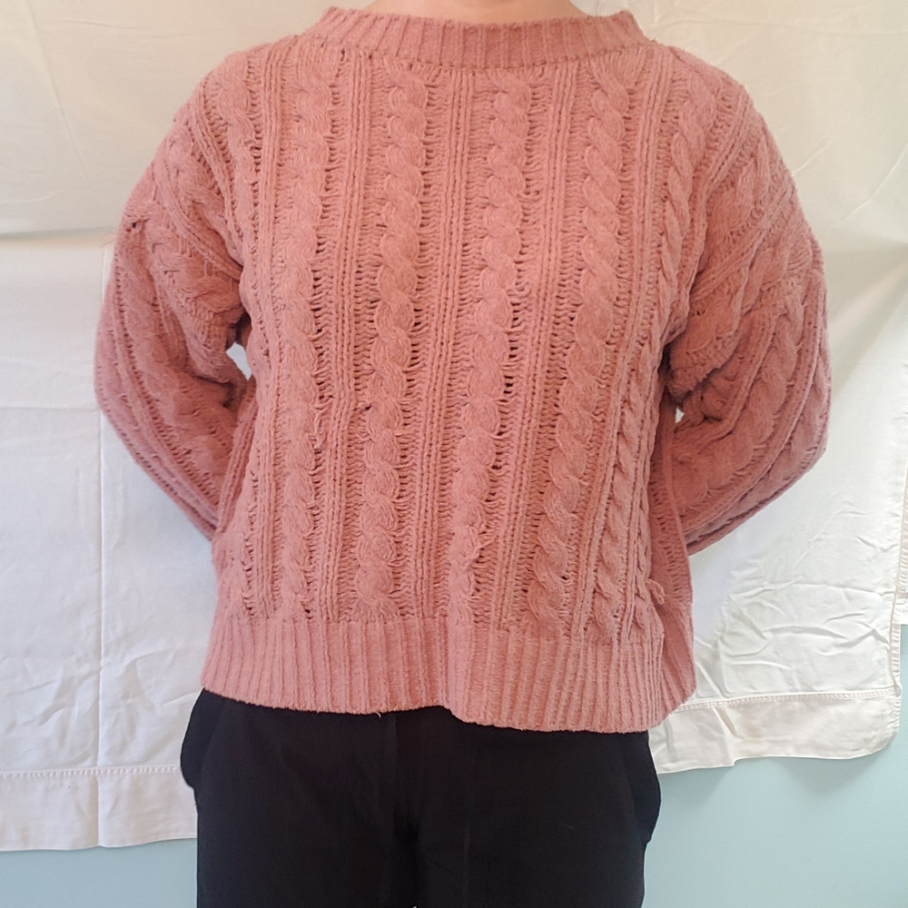 Dusted Pink Knit Sweater